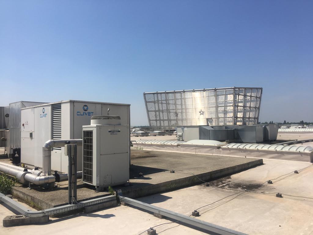 gruppo frigo industriale a tetto